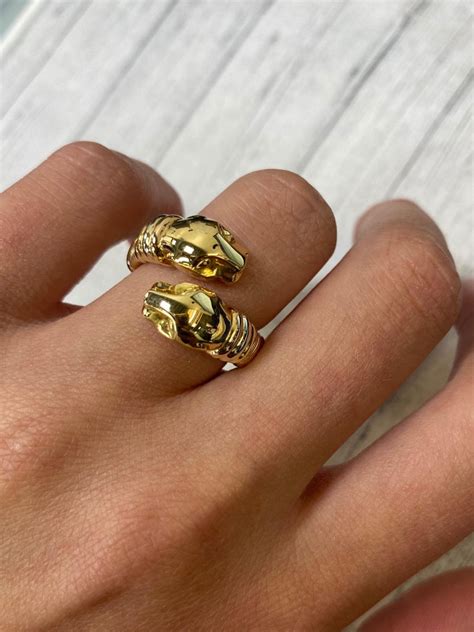 cartier panther ring on hand|cartier panther ring vintage.